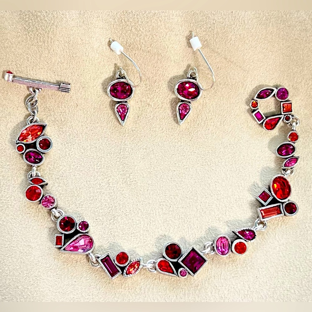 PATRICIA LOCKE Wedding March Sweet Tart Bracelet and Single Scoop Earrin…